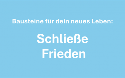 Schließe Frieden mit deinem bisherigen Leben